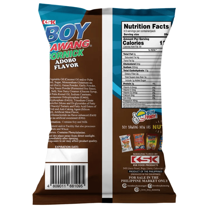 KSK Boy Bawang Cornick Adobo 90g