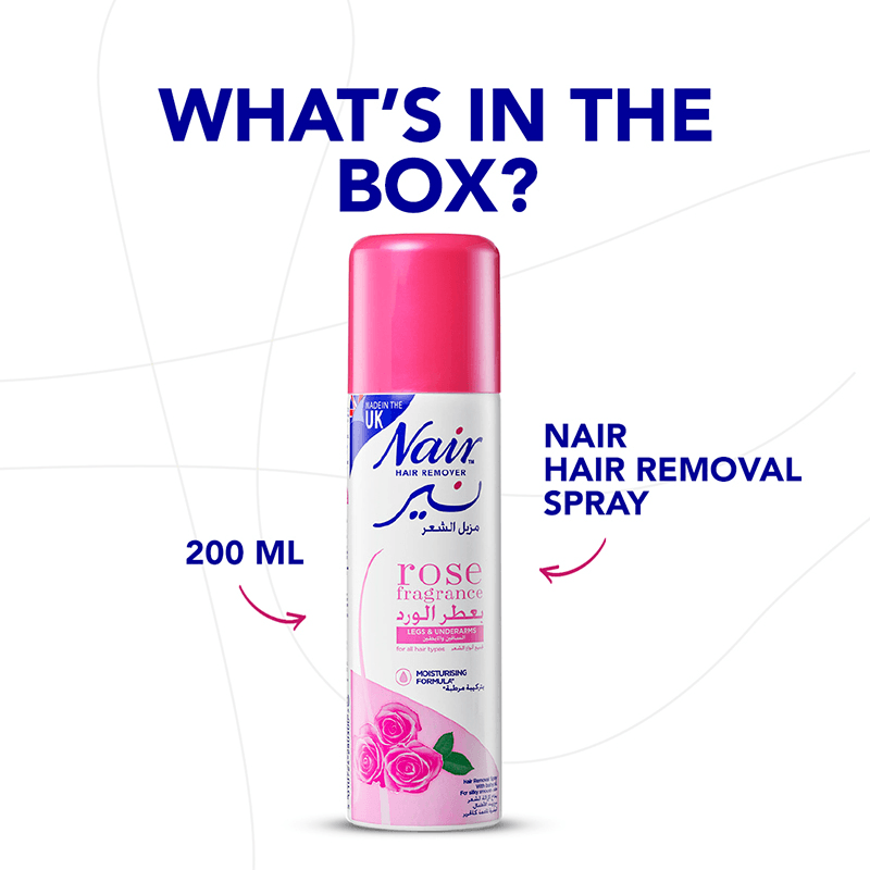 Nair Hair Removal Spray Rose Fragrance - 200ml