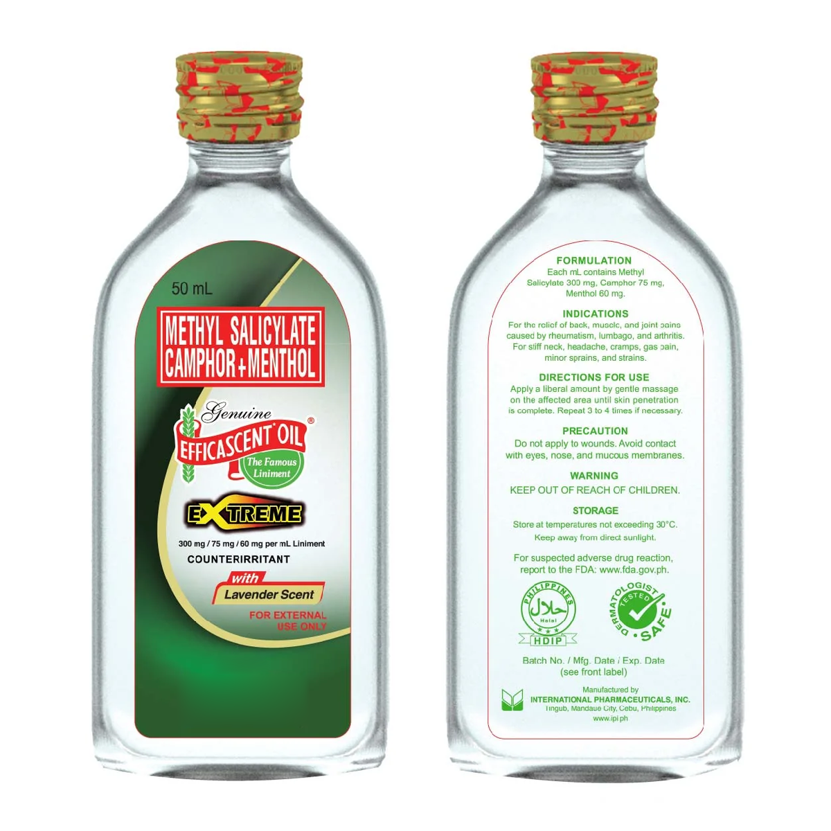 Genuine Efficascent Extreme Oil Liniment - 50ml