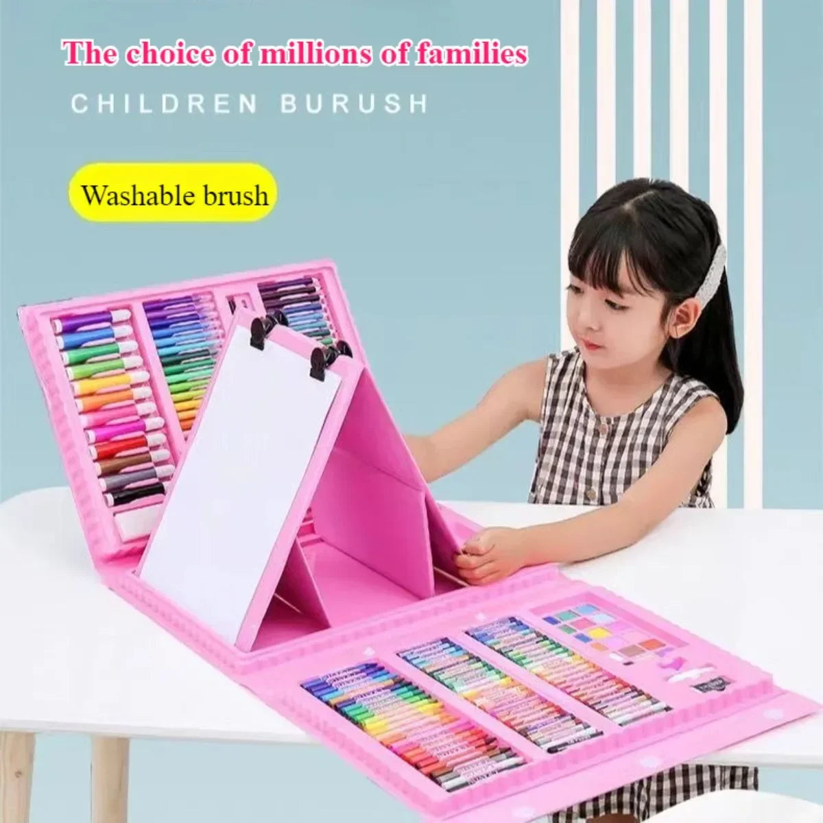 Super Mega Kids Drawing Art Set - 208 Pieces