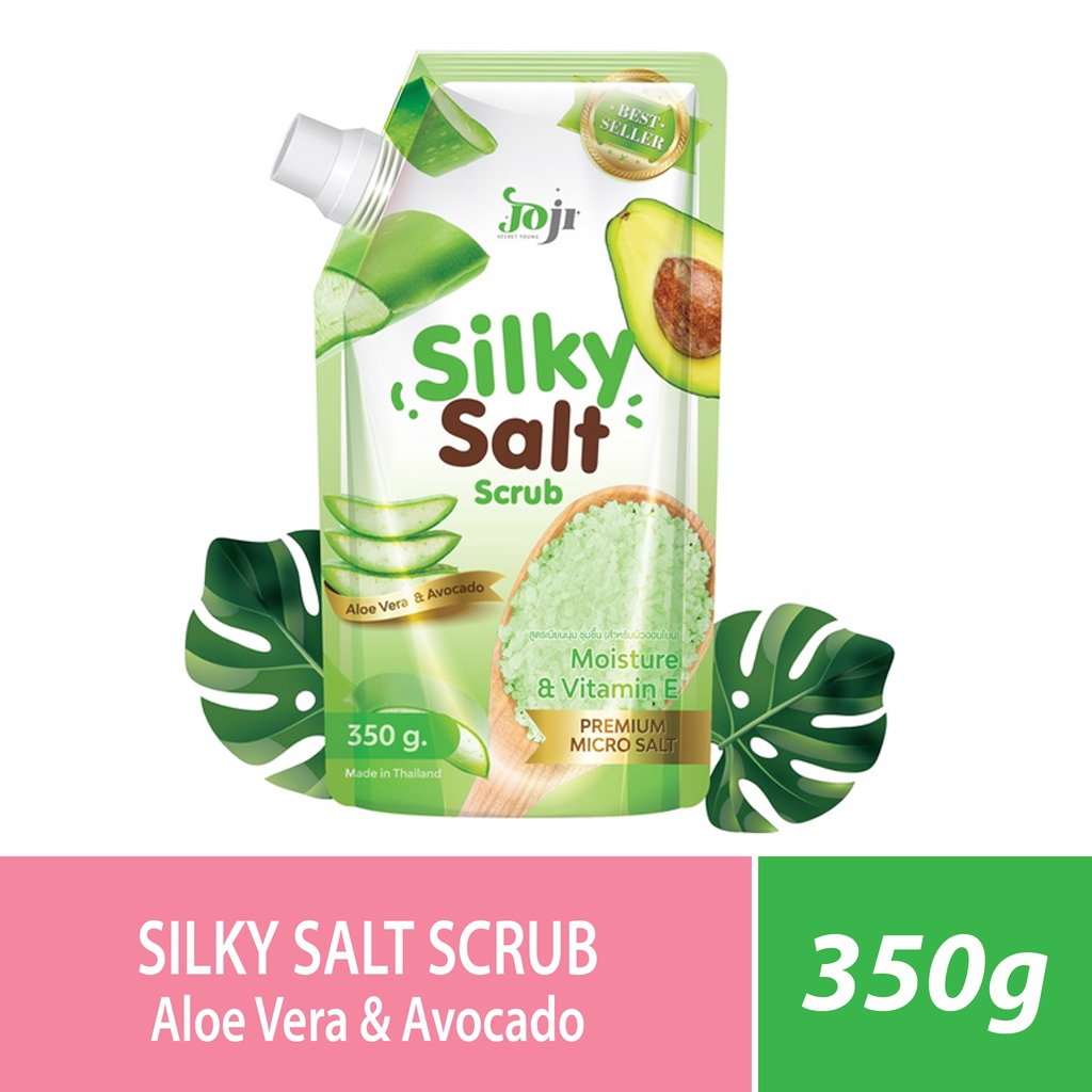 Joji Silky Salt Aloe Vera & Avocado Scrub - 350g