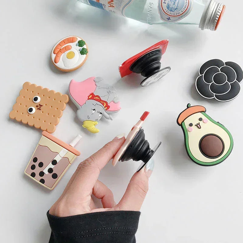 Air Bag Cute Cartoon Pop Sockets Phone Holder - P1