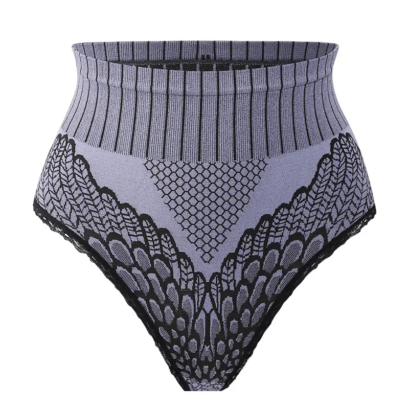 Women's Cotton High Waist Tummy Support Panties - 1695#