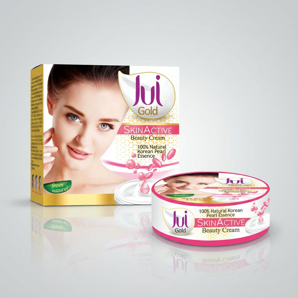 Jui Gold Skin Active Korean Pearl Essence Beauty Cream - 35g