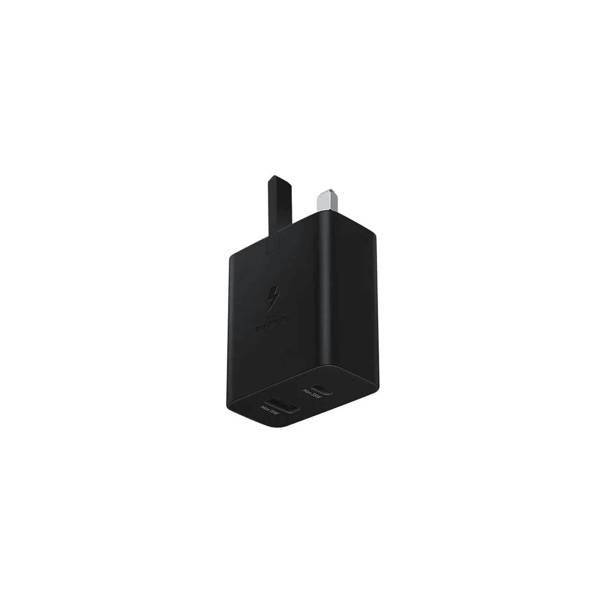 محول شحن سريع أصلي من سامسونج بقوة 35 وات، USB-C، USB-A
