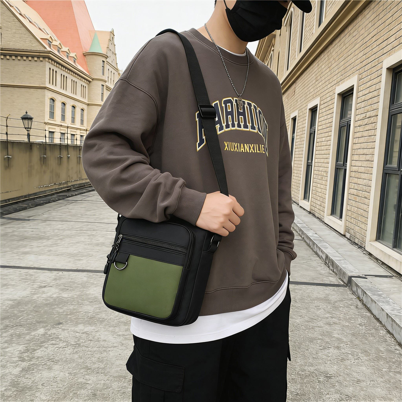 Beierwei Trendy Unisex Travel Crossbody Bags - 9313#