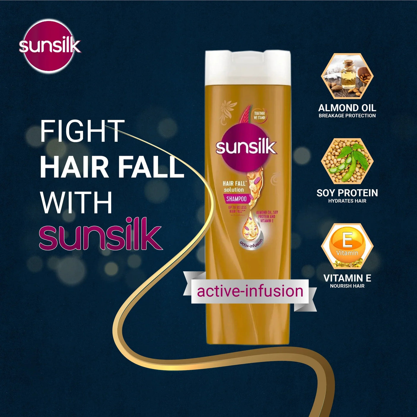 Sunsilk Hair Fall Solution Shampoo - 160ml
