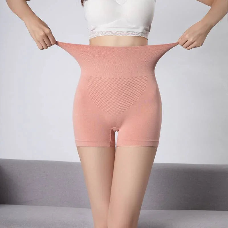 High Waisted Solid Waist Shapewear Underwear - 693#