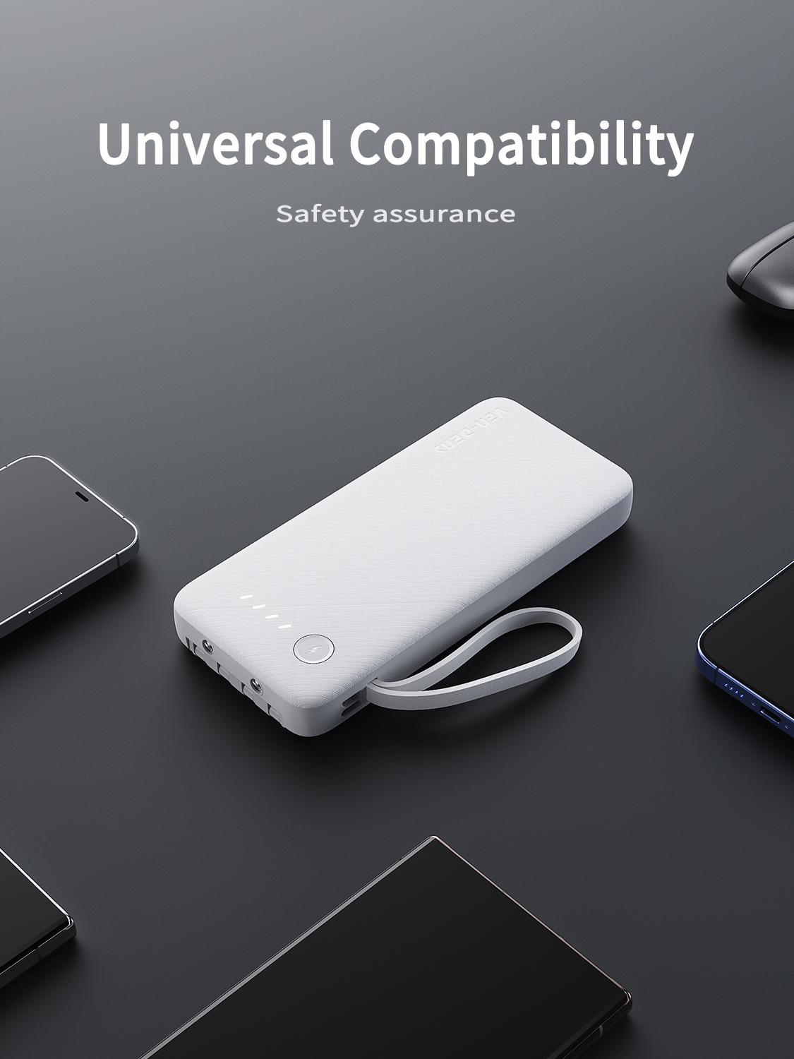VEN-DENS 3 in 1 Power Bank 10000mAh VD-PB058