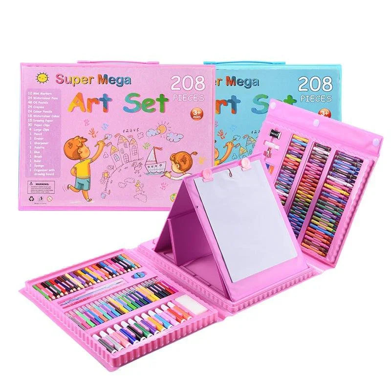 Super Mega Kids Drawing Art Set - 208 Pieces