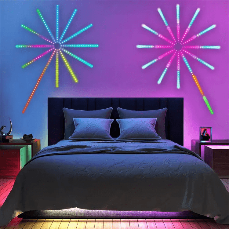Smart App Control Led RGB Fireworks Light
