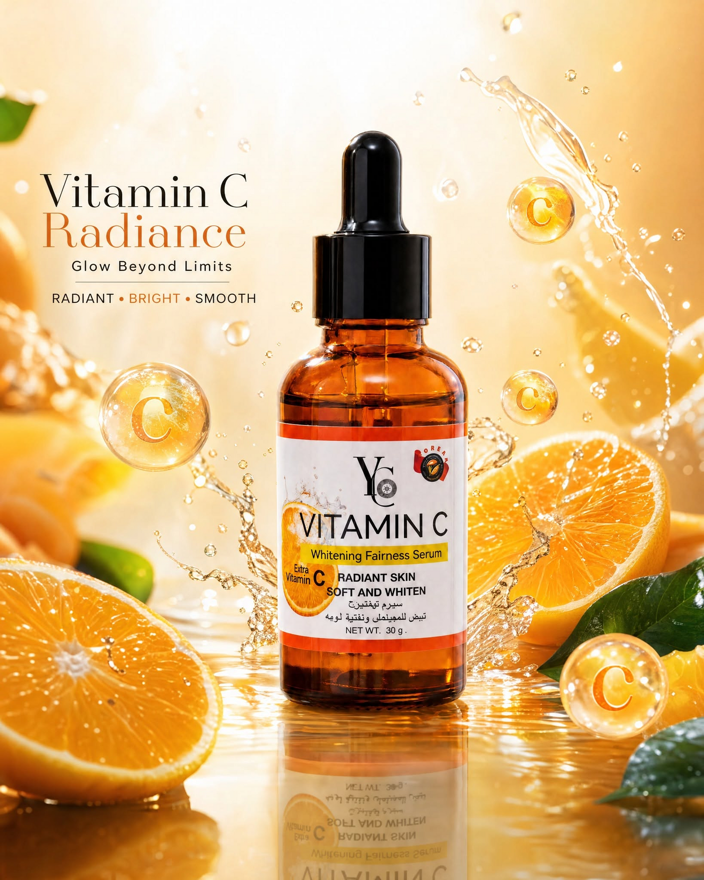 YC Vitamin C Brightening Fairness Serum - 30g