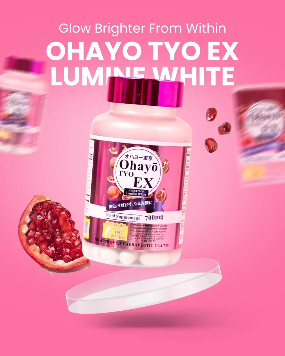 Ohayo Tyo EX Lumine White Glutathione - 60s (JAPAN)