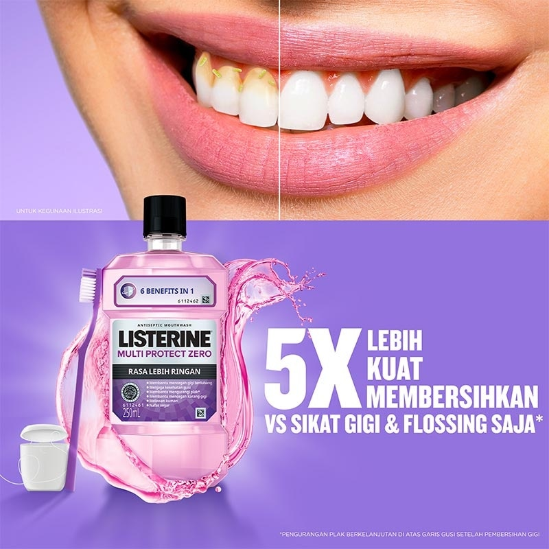 Listerine Multi Protect Zero Mouthwash - 250ml
