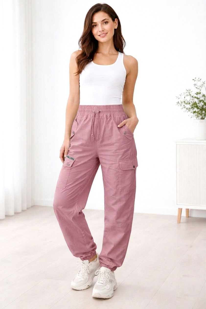 Women's Cargo Pant with Adjustable Drawstring SZW-946