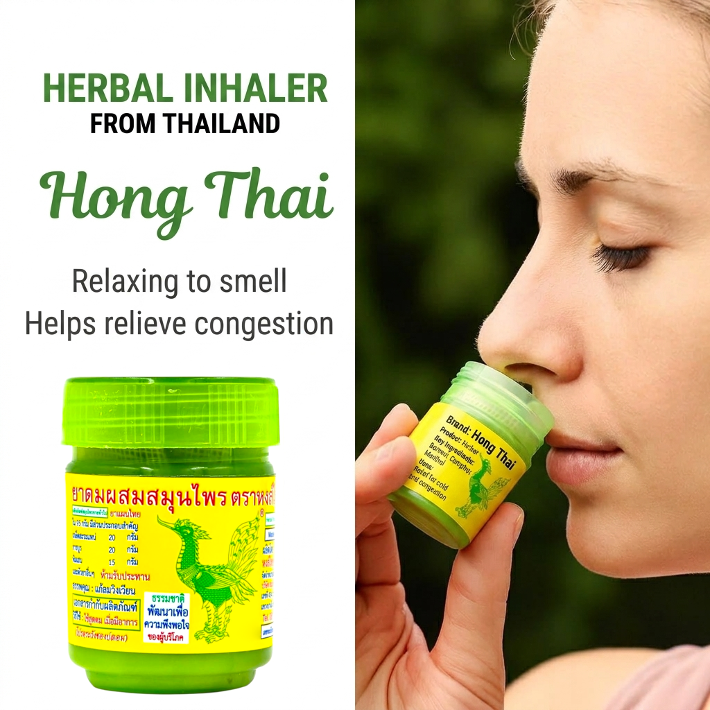 Hong Thai Compound Herbal Inhaler - 5g (Green)