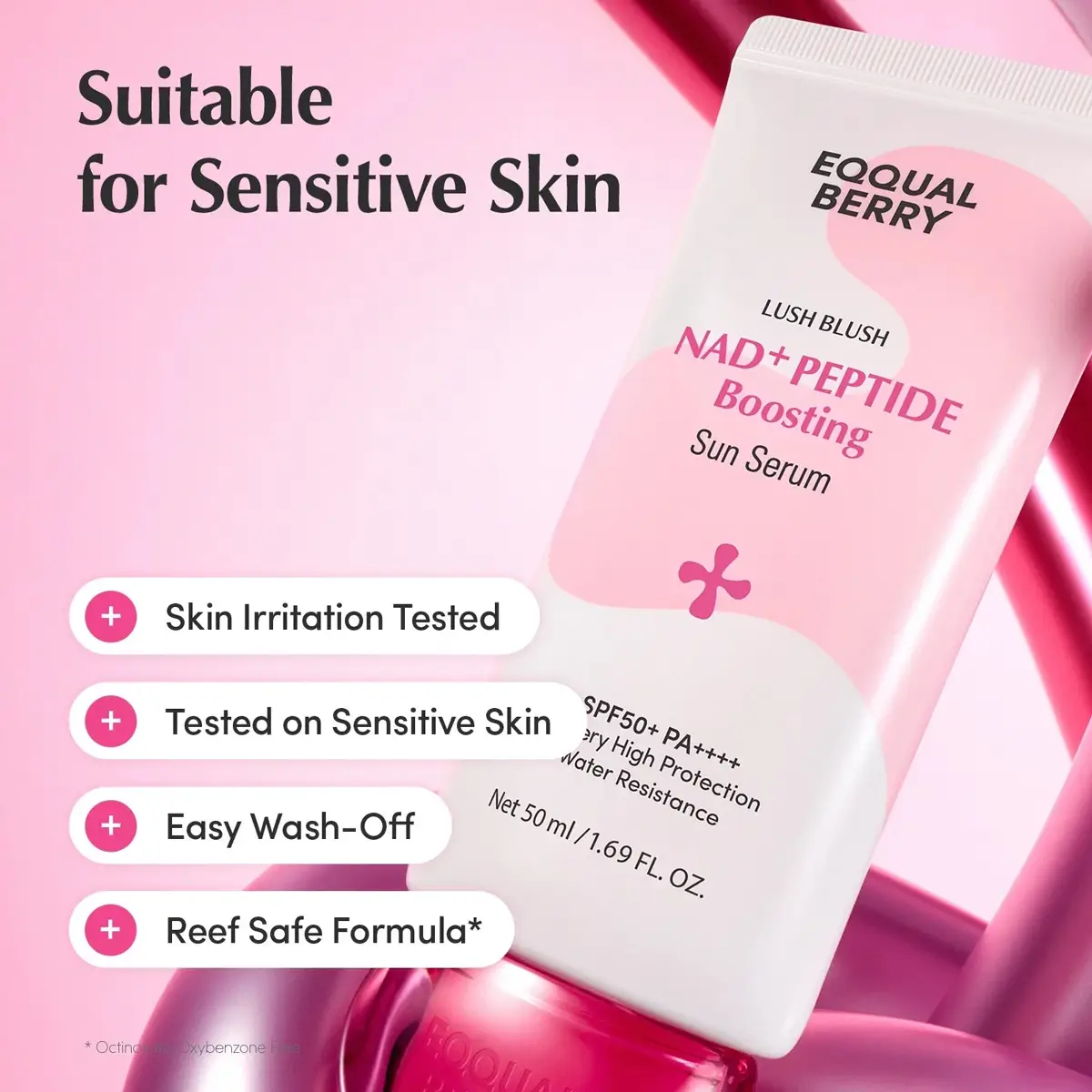Eqqualberry NAD+ Peptide Boosting Sun Serum SPF 50 - 50ml