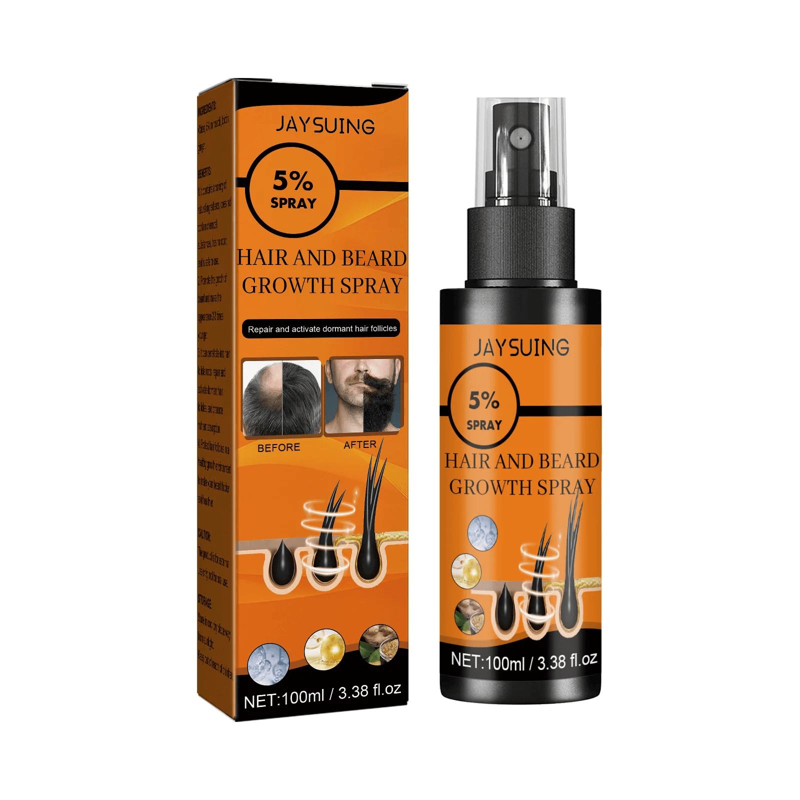 Jaysuing Hair & Beard Growth Spray - 100ml