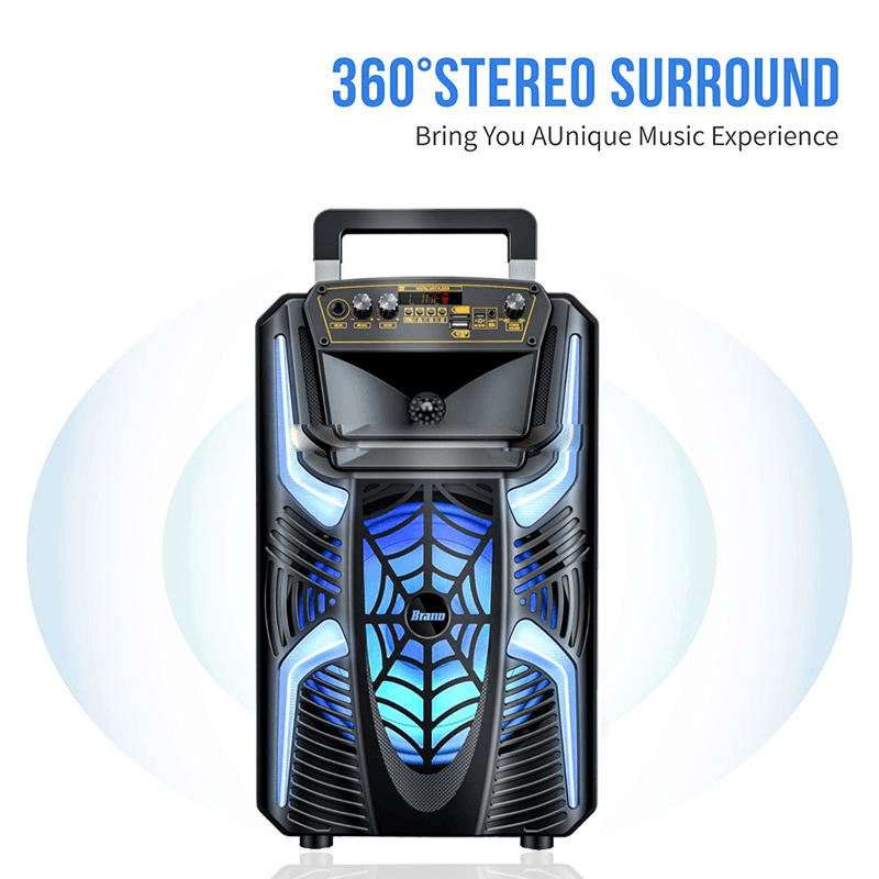 Saeapu Big Sound Portable Wireless Speaker 8" TTD-8258