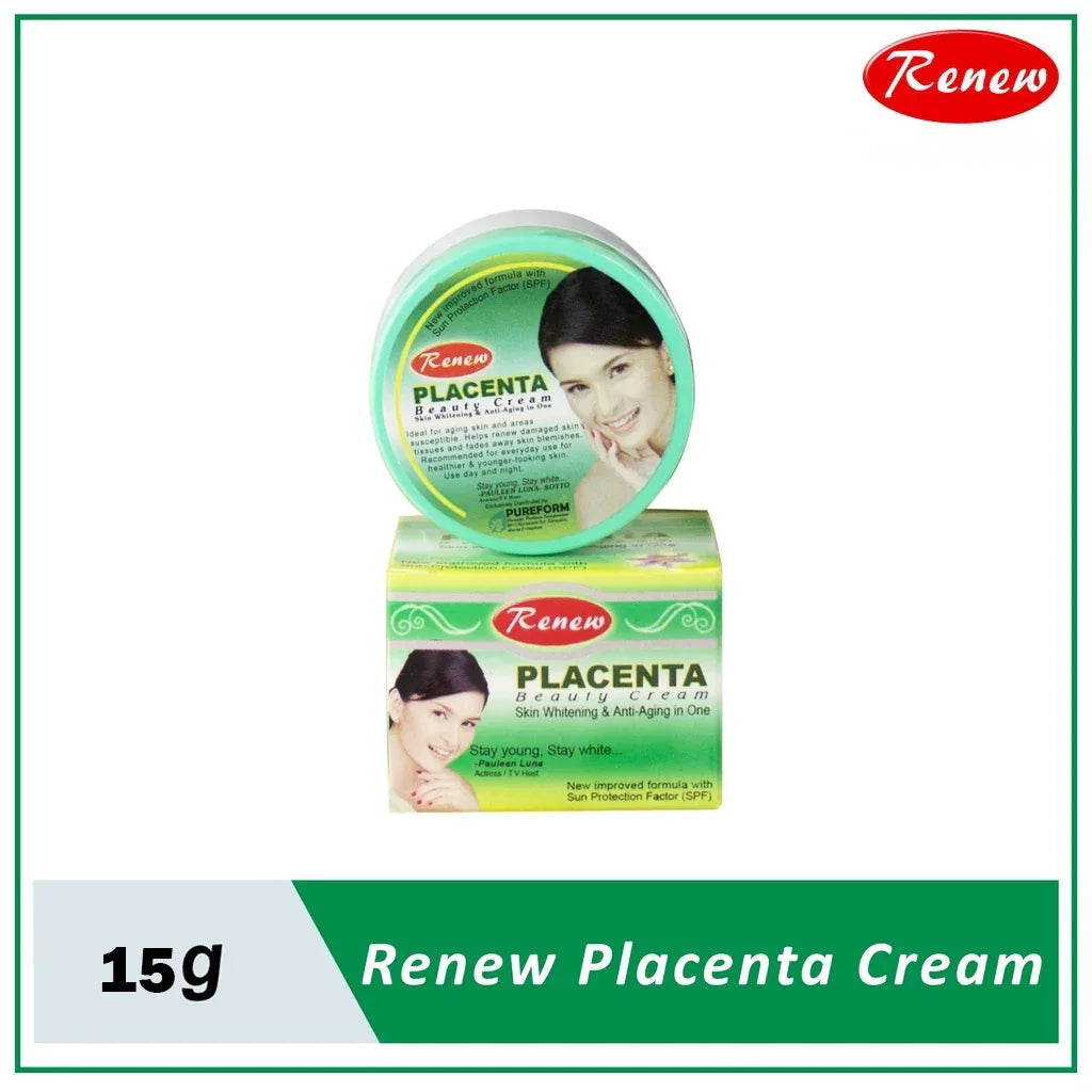 Renew Placenta White Soap + Beauty Cream - 90g + 15g (Combo Offer)