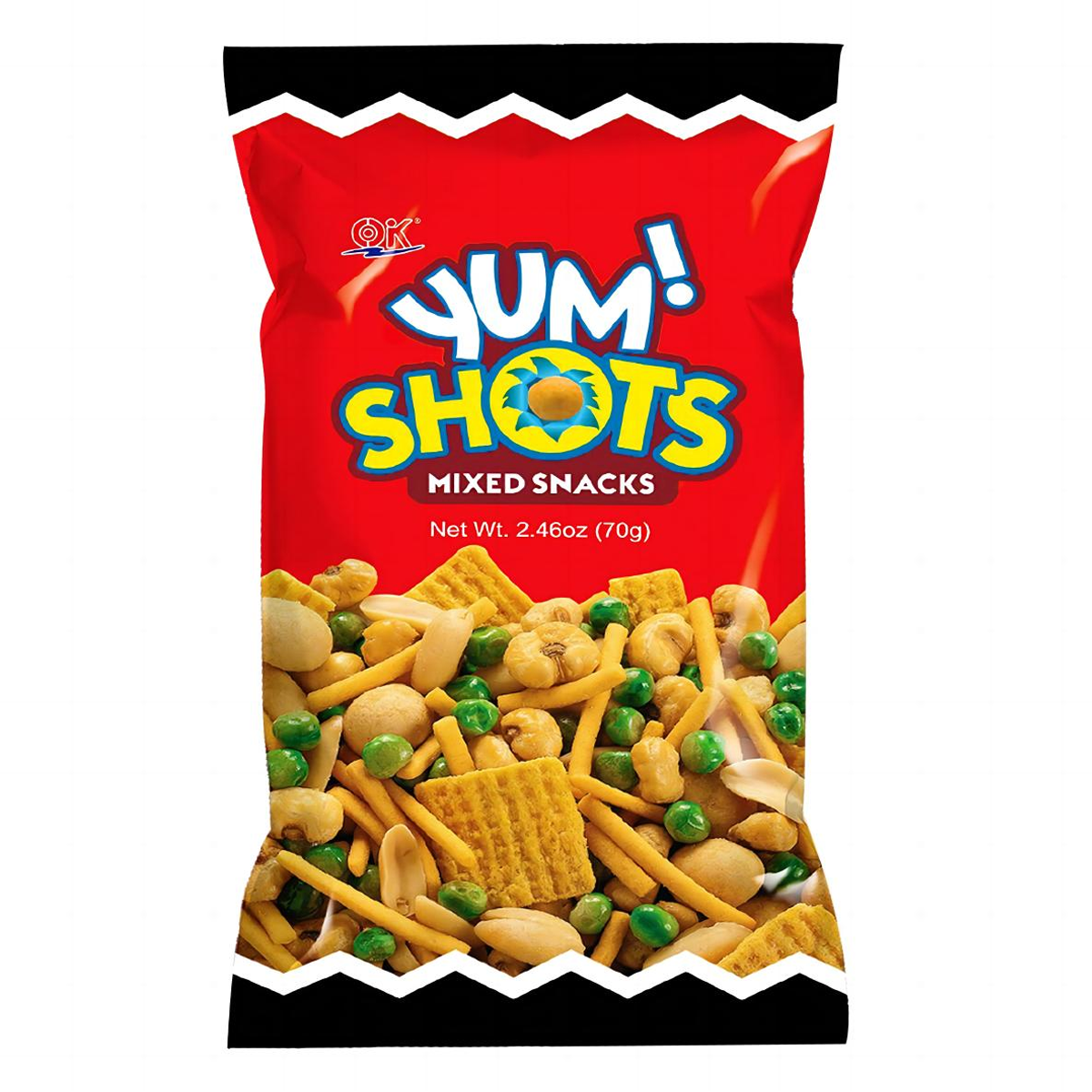 OK Yum Shots Mixed Snacks - 70g