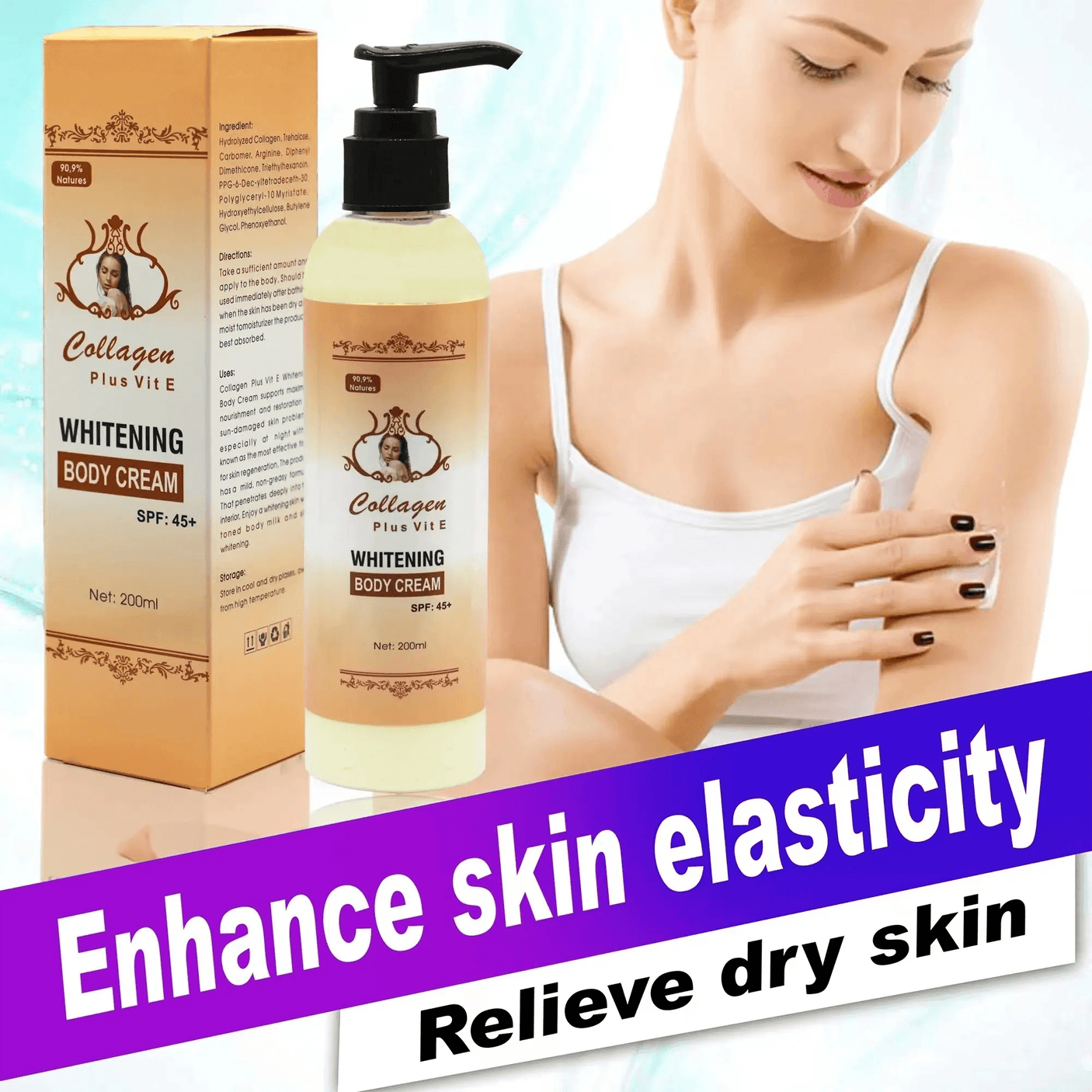 Collagen Plus Vit E Brightening Body Cream SPF45+ - 200ml