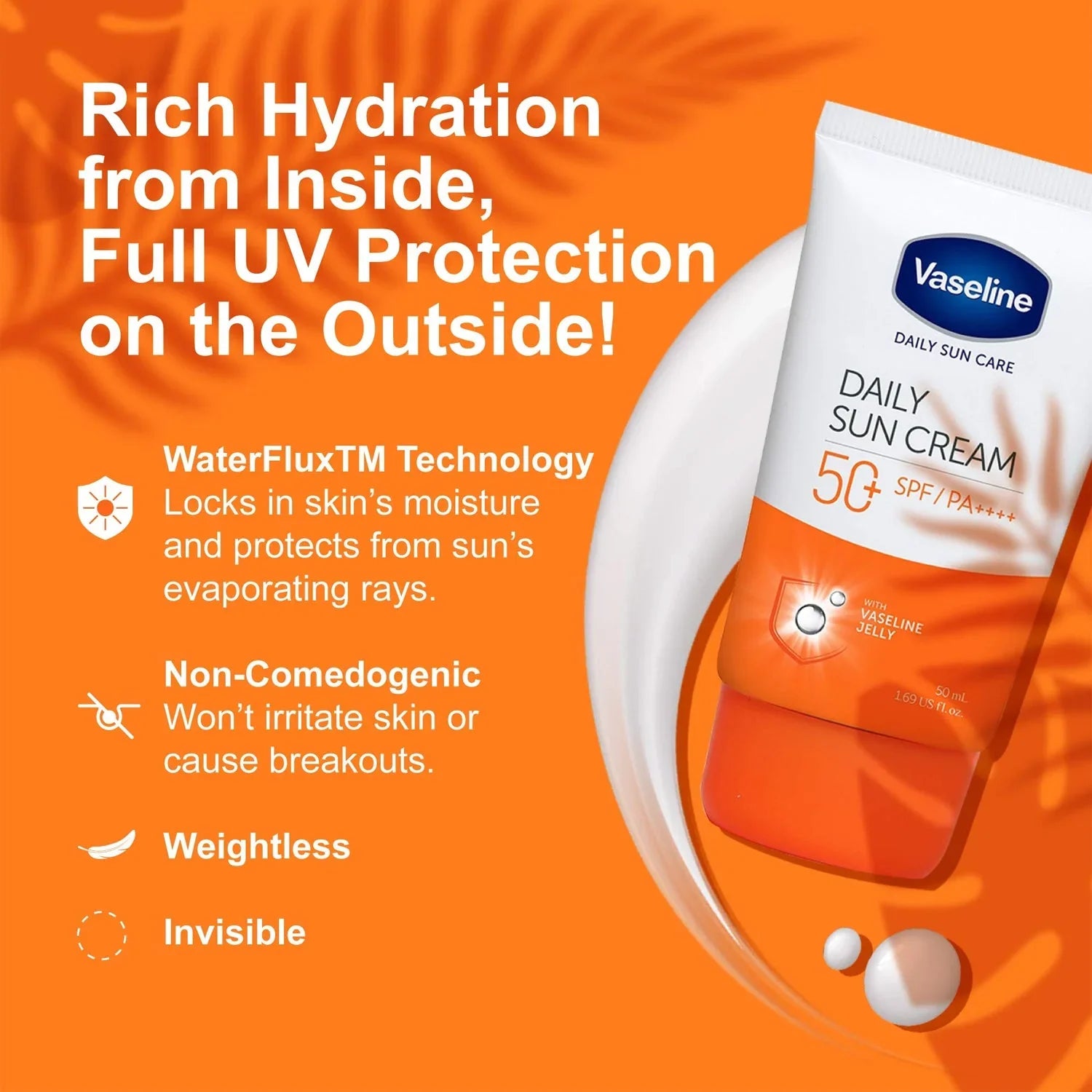 Vaseline Daily Sun Cream SPF 50+ - 50ml