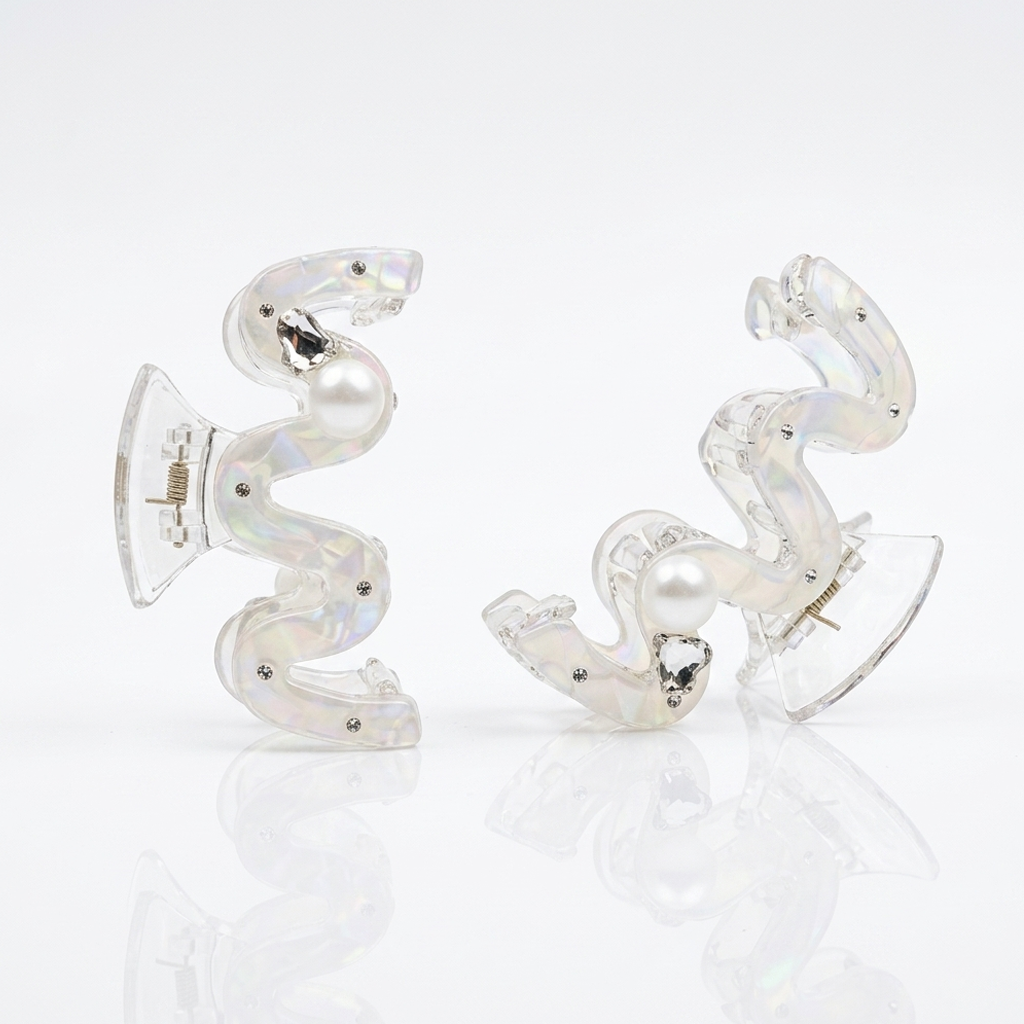 Korean Style Shiny Hair Claw Clips - AC100023