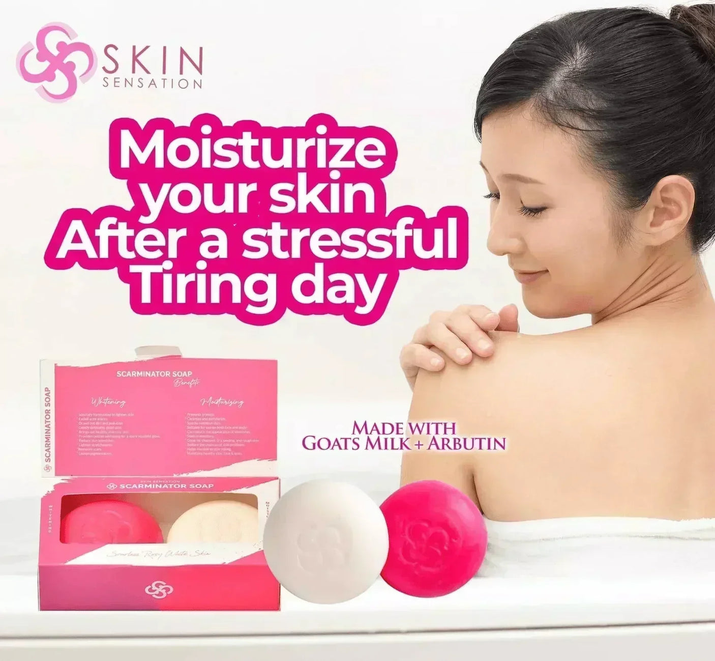 Skin Sensation Scarminator 2 In 1 Soap - 2 X 100g