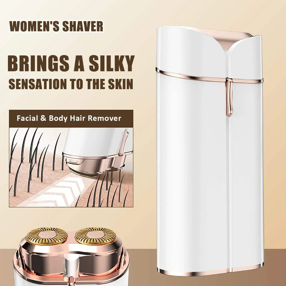 Painless Rechargeable Facial Hair Remover
