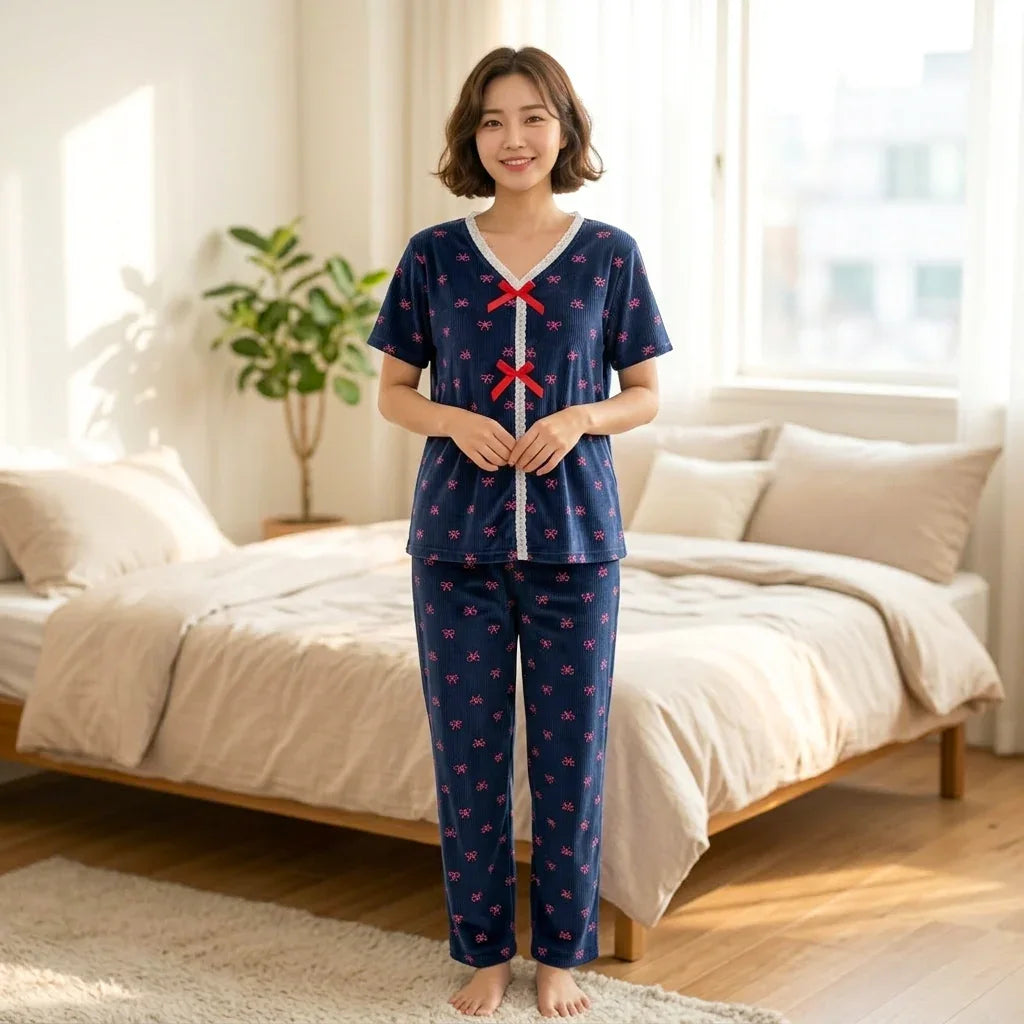 Premium Design Casual Pajama Set Night Suit
