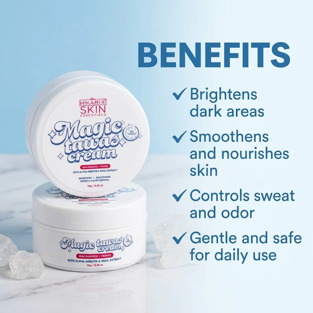 Hikari Skin Essentials Magic Tawas Cream - 10g