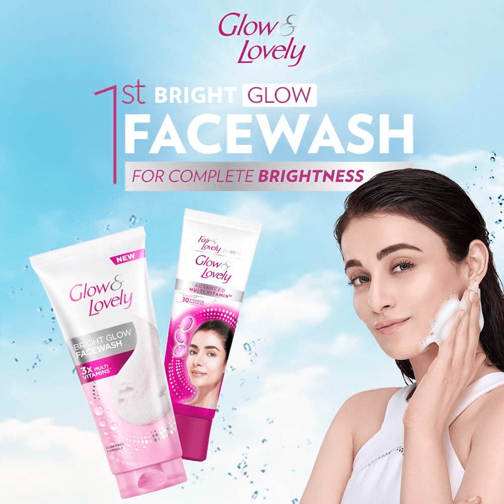 غسول الوجه Glow & Lovely Bright Glow - 100 جرام