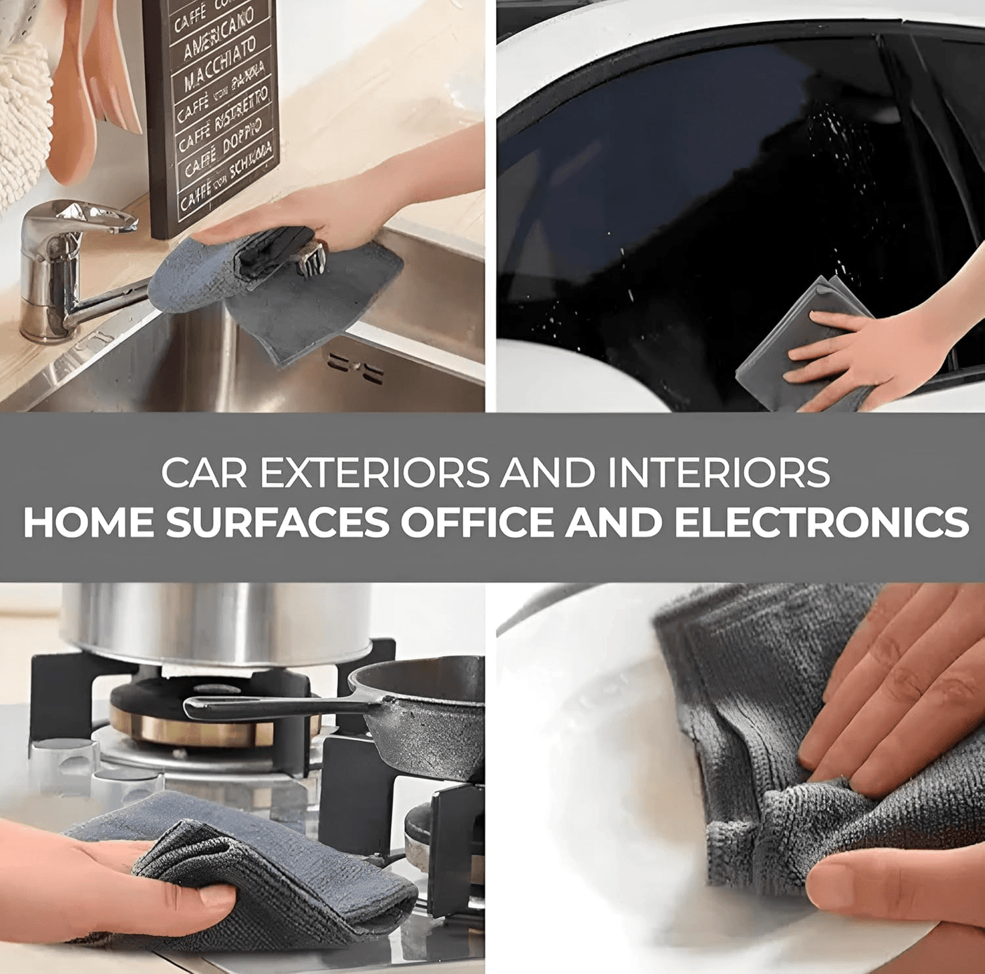 Premium Microfiber Reusable Cleaning Cloth - 1 Pcs