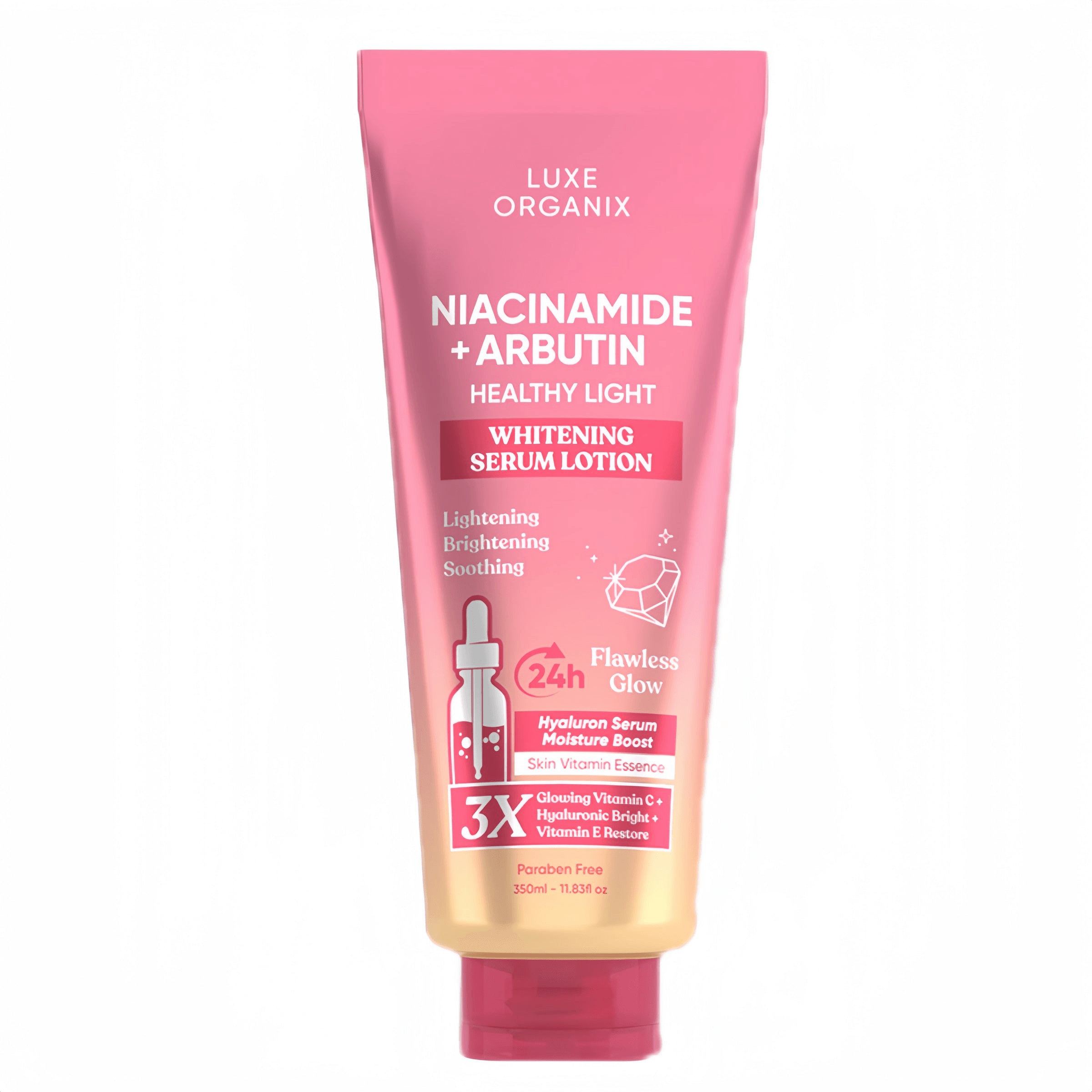 Luxe Organix Niacinamide + Arbutin Healthy Light Brightening Serum Lotion - 350ml