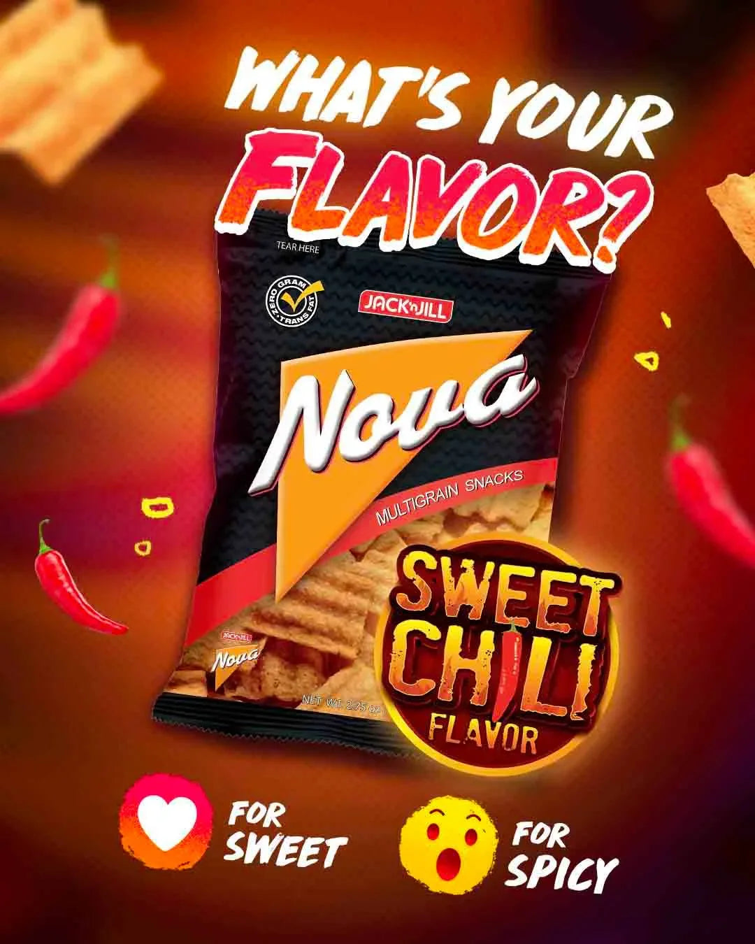 Jack 'n Jill Nova Sweet Chili - 78g