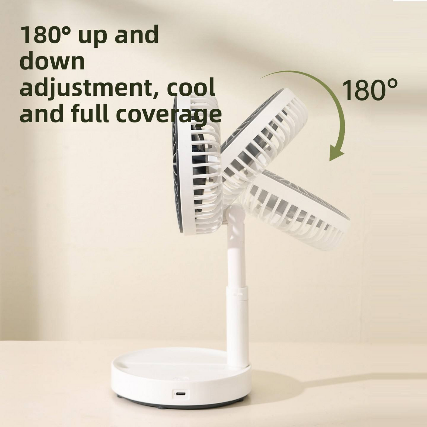 Portable Telescopic Folding Fan - HR6583