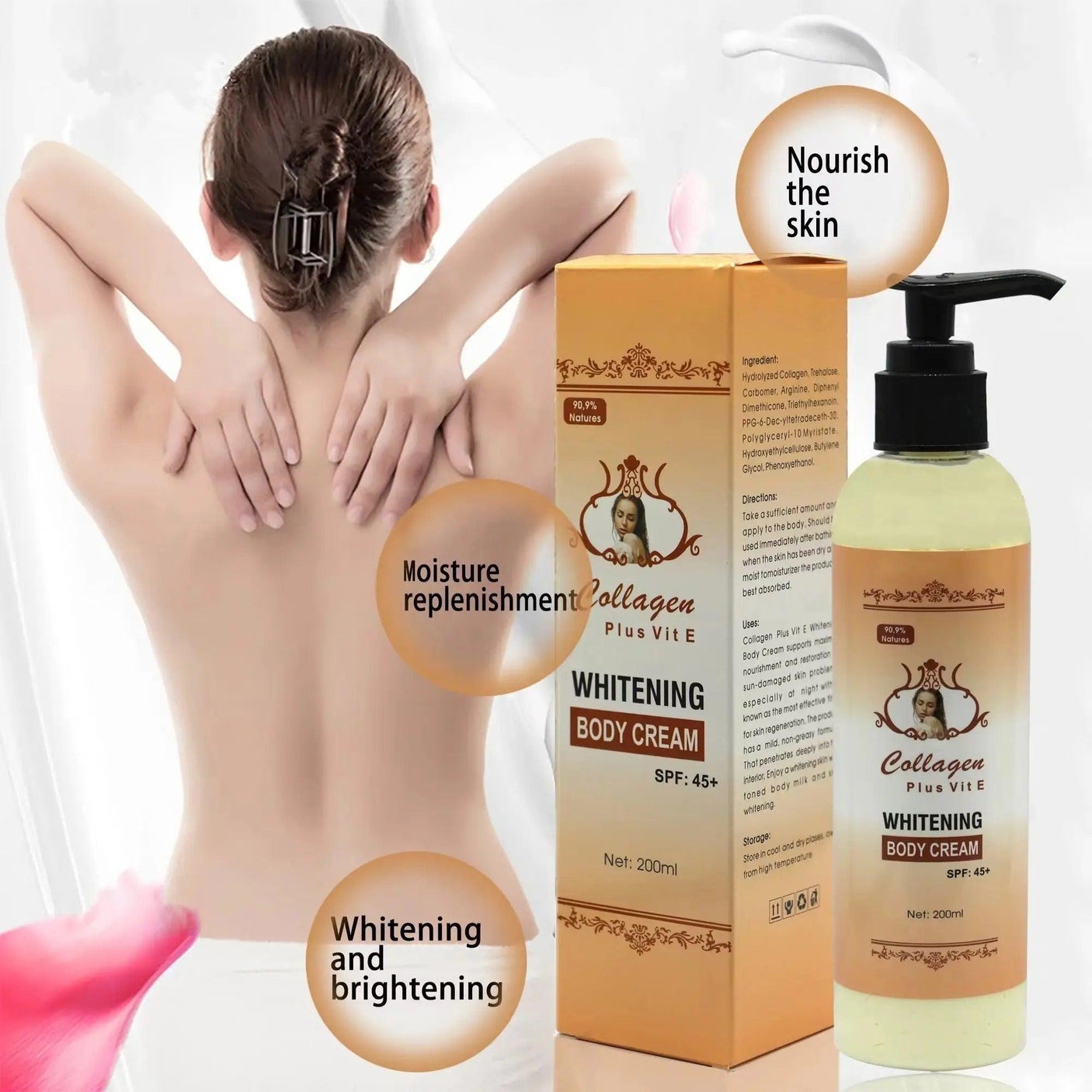 Collagen Plus Vit E Brightening Body Cream SPF45+ - 200ml