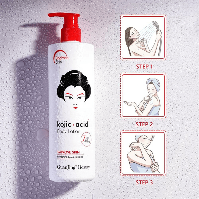 Guanjing Beauty Kojic Acid Moisturizing Body Lotion - 480g