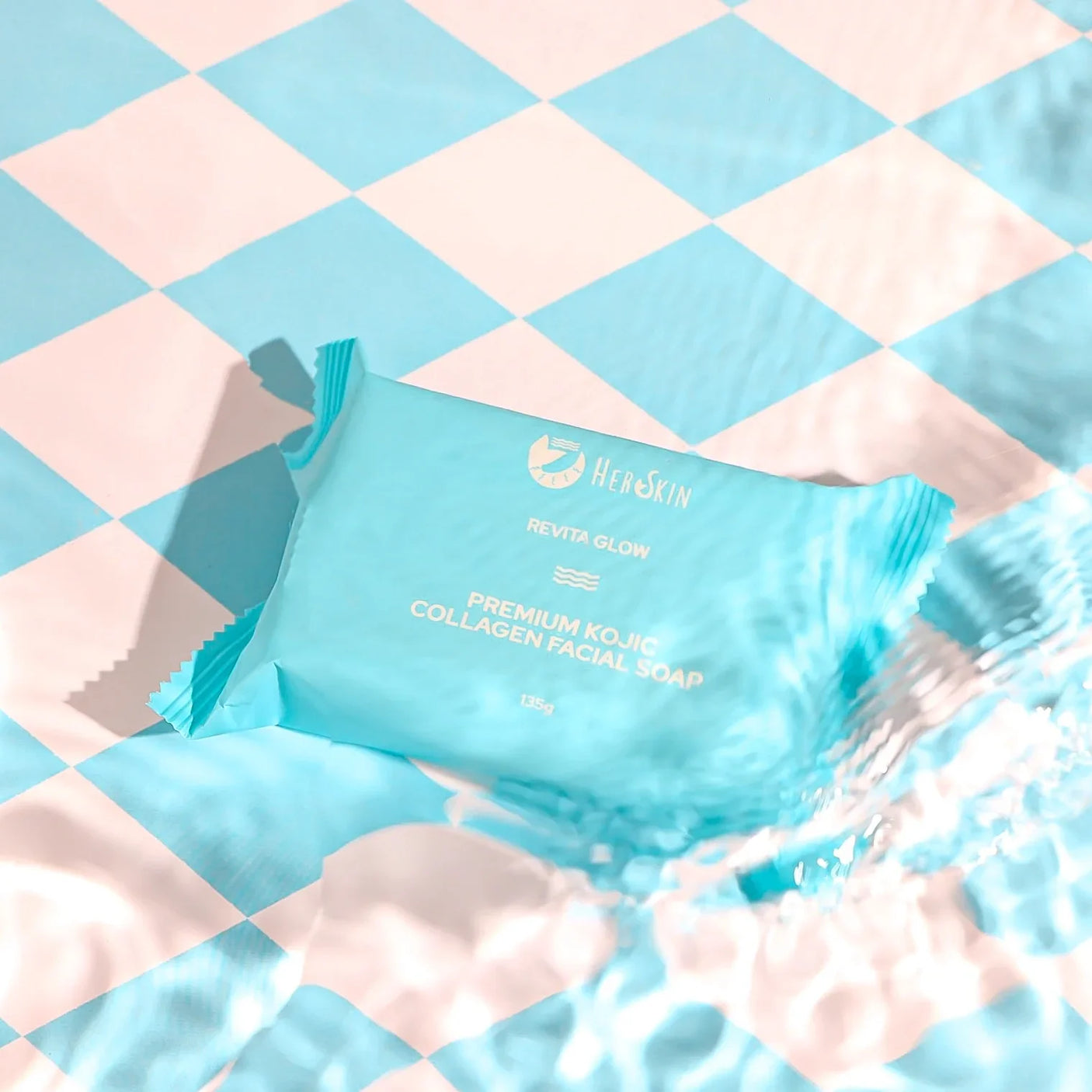 Herskin Revita Glow Premium Kojic Collagen Facial Soap - 135g