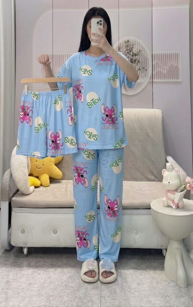Women's Korean Fashion Pajamas 3 Pcs Set - HXF:1113#