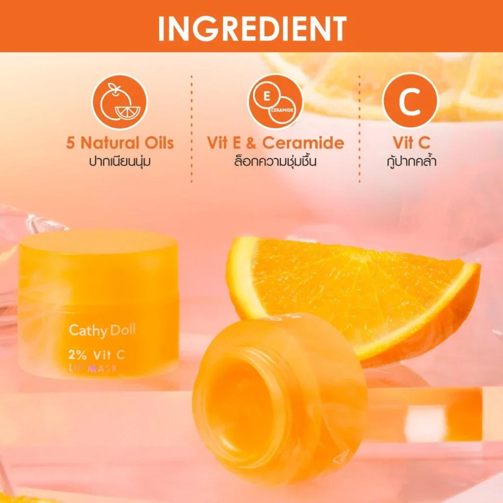 Cathy Doll 2% Vitamin C Lip Mask Orange Bingsu - 4.5g
