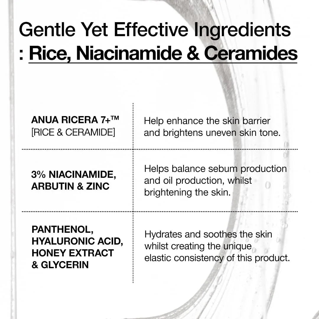 Anua 7+ Rice Ceramide Hydrating Barrier Serum - 50ml