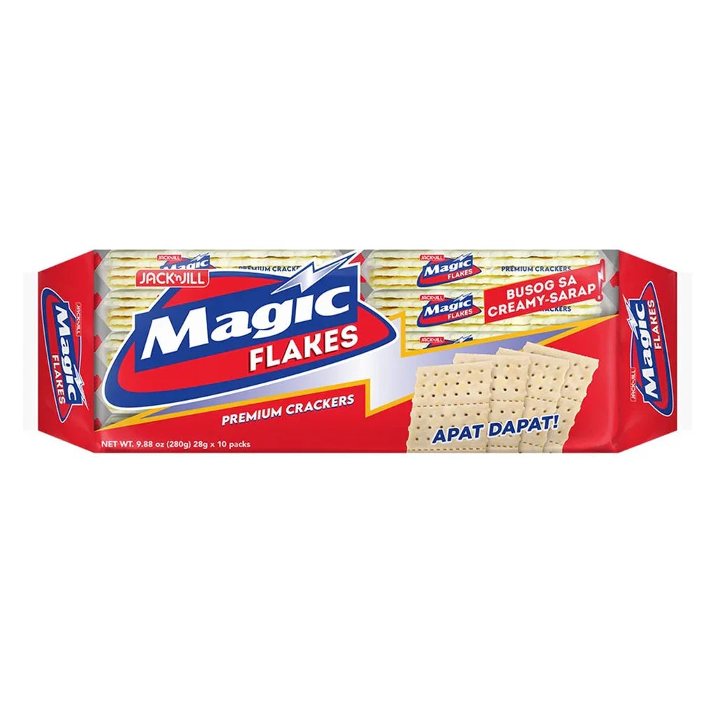 Jack 'n Jill Magic Flakes Premium Crackers 10 x 28gm
