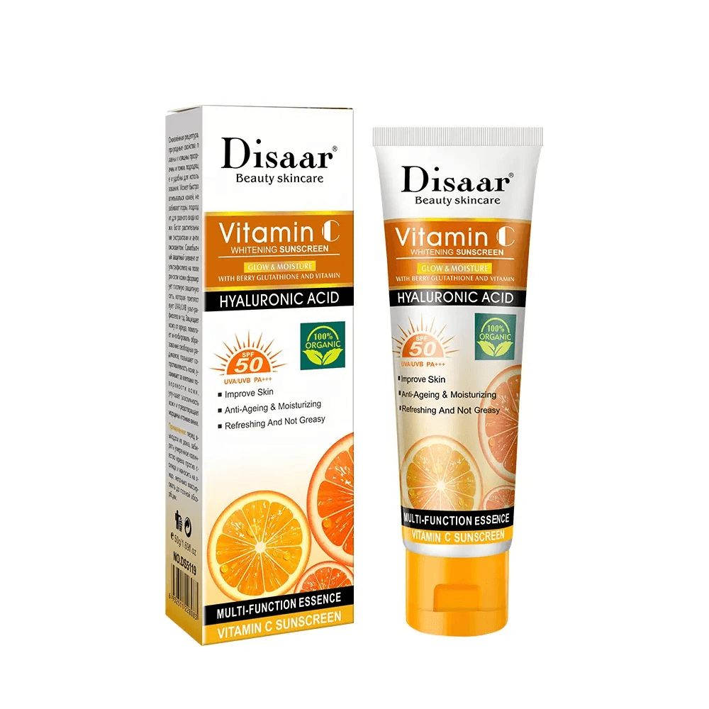 Disaar Beauty Vitamin C Hyluronic Acid Brightening Sunscreen - 50g