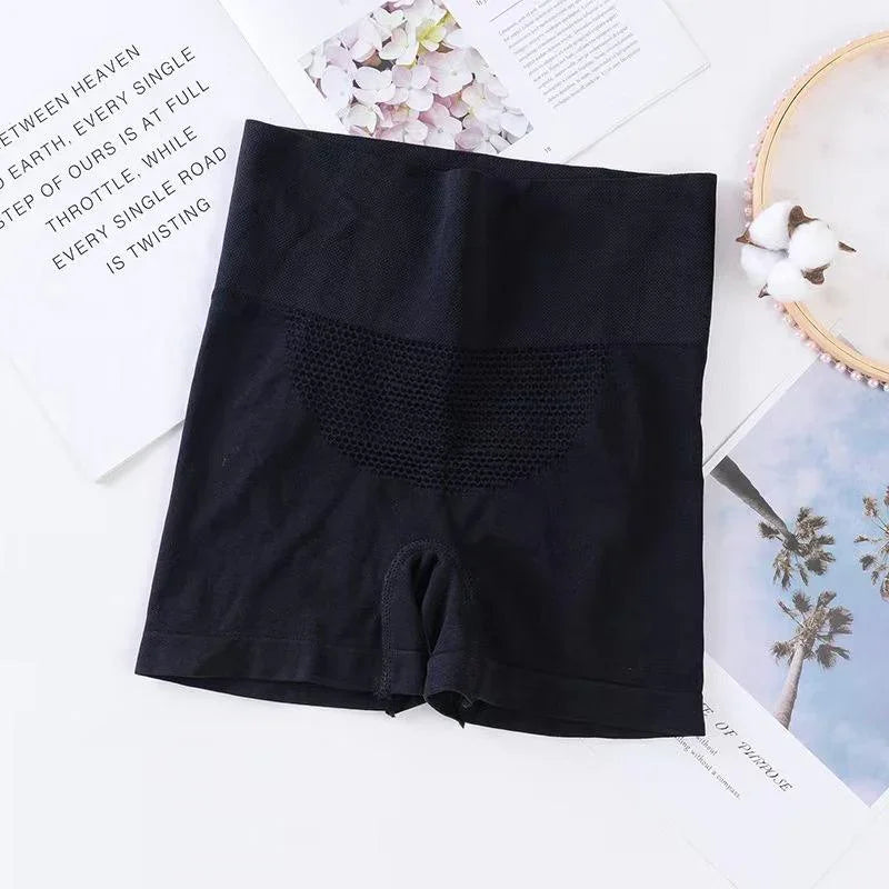High Waisted Solid Waist Shapewear Underwear - 693#