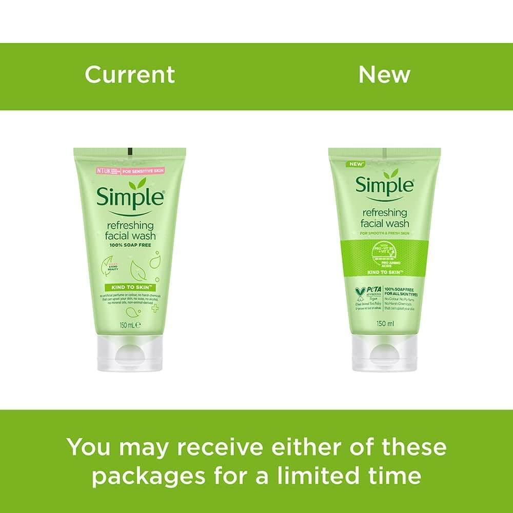 Simple Refreshing Facial Wash For Smooth & Fresh Skin - 150ml