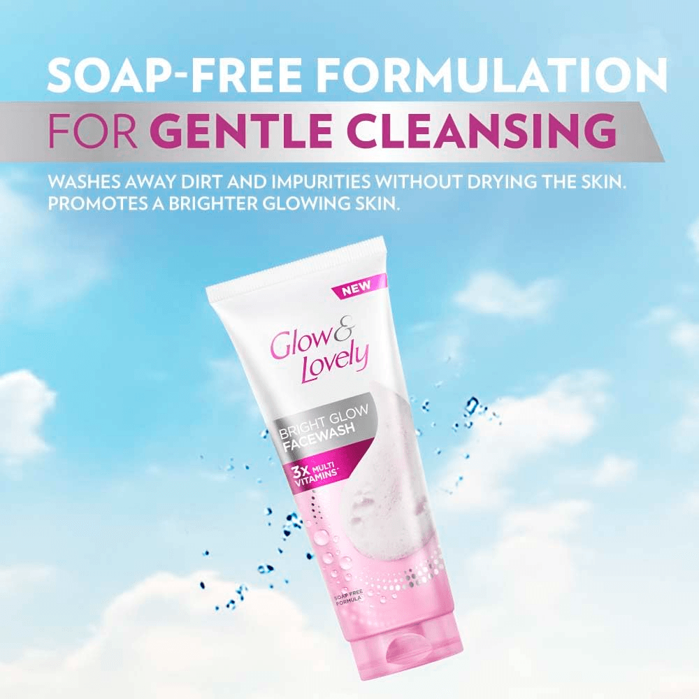 غسول الوجه Glow & Lovely Bright Glow - 100 جرام