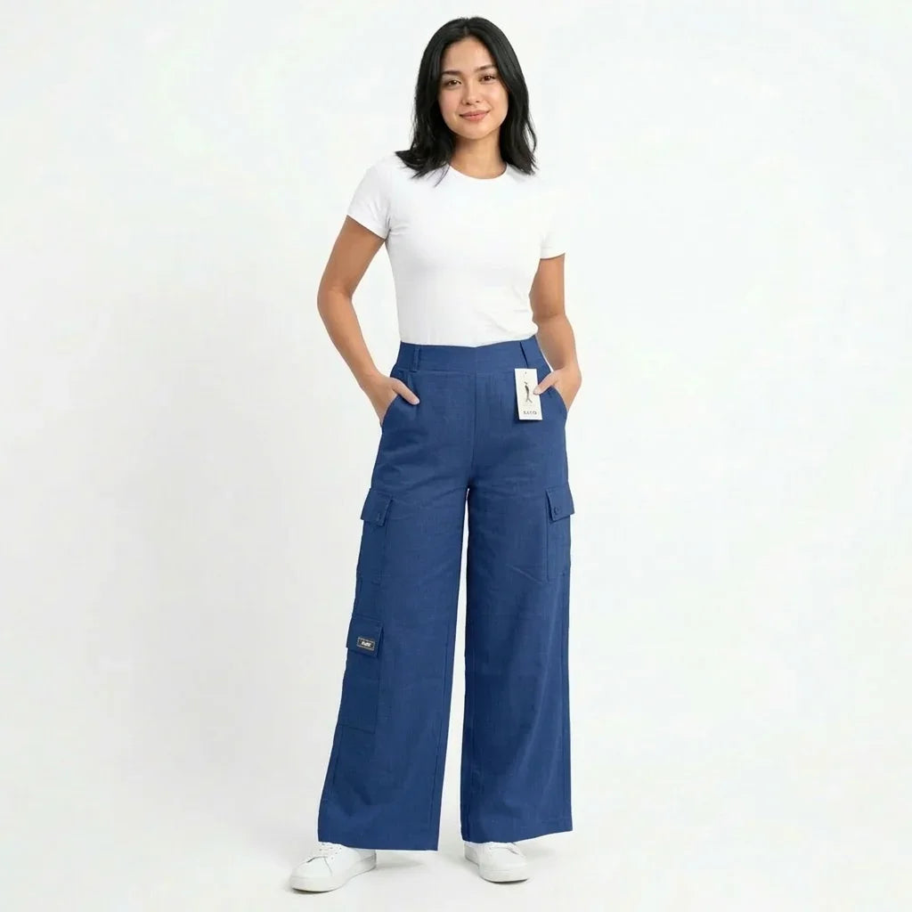 Women's Cargo Wide Leg Sweatpant SZW-962