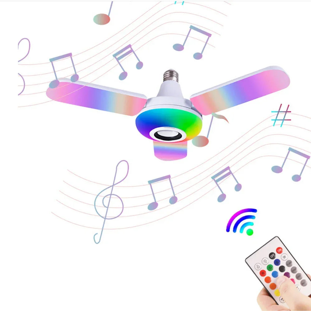 Bluetooth Music Colorful Folding Lamp - E27